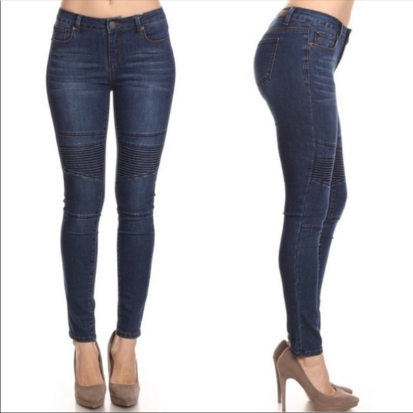 NEW! ENGEAN MOTO SKINNY JEANS IN SIZE 5, 9, 13 - Picture 2 of 5